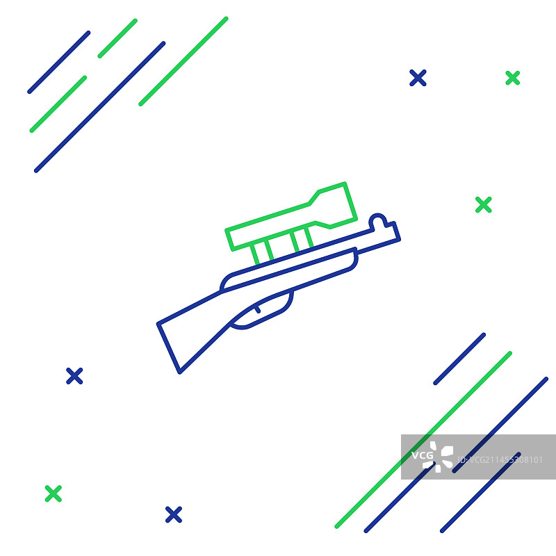 带瞄准镜的狙击步枪图标图片素材