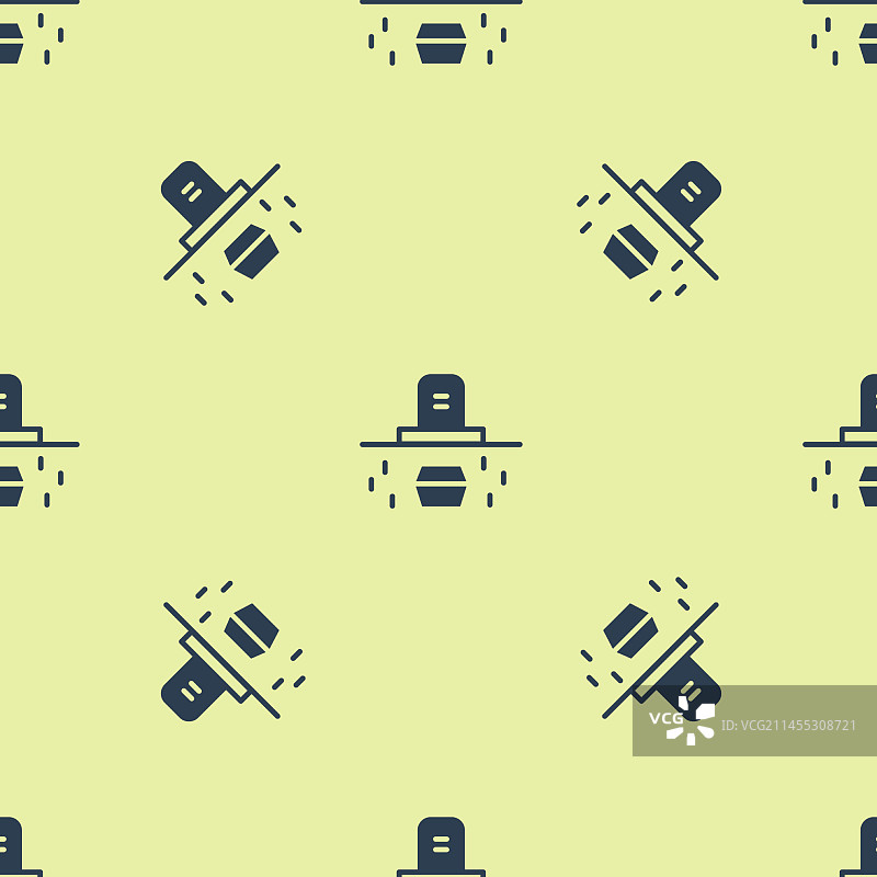 带有墓碑和棺材图标的蓝色坟墓图片素材