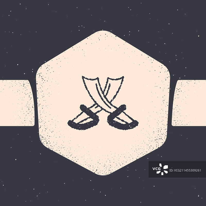 交叉海盗剑图标图片素材