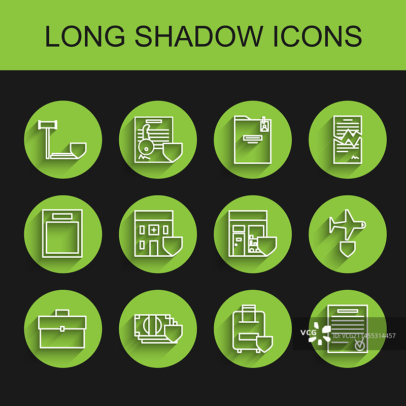 公文包、带盾牌的钱币与法官木槌图片素材