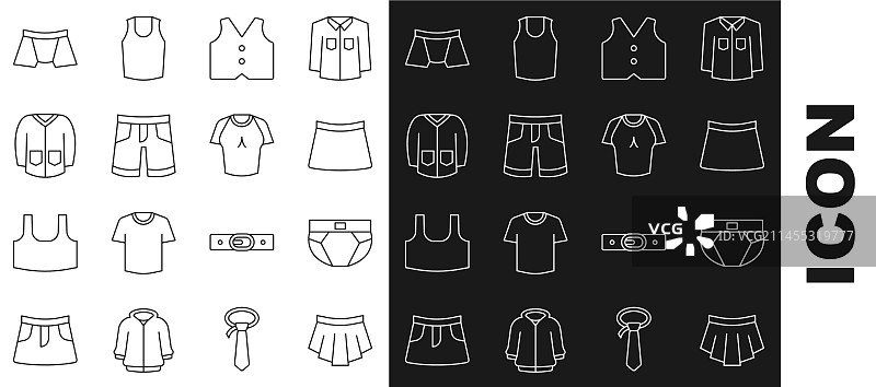 裙子、男士内裤和短裤图片素材