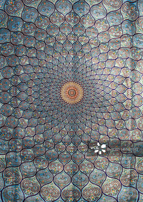 伊朗波斯地毯花纹图案图片素材