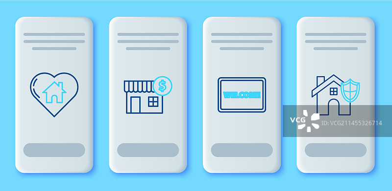 带有美元符号的房屋门垫图片素材