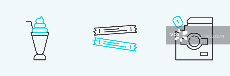 糖果奶昔甜点包装系列图片素材