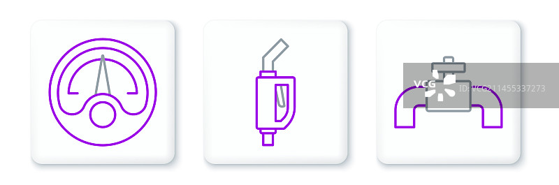 金属管道、阀门和电机燃气表banner图片素材