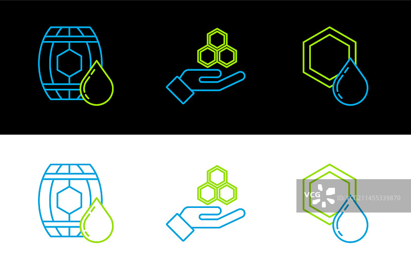 蜂窝、蜂蜜木桶等图片素材