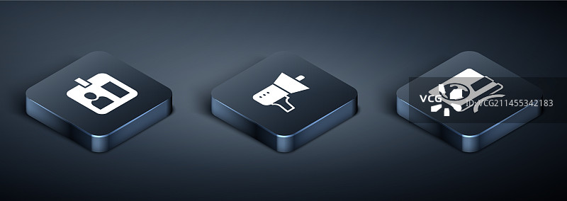 2.5D记者证突发新闻图片素材