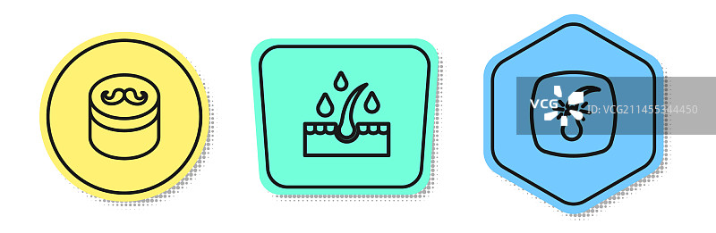 头发定型油护理啫喱或发蜡图片素材