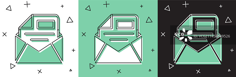 邮件和电子邮件图标图片素材