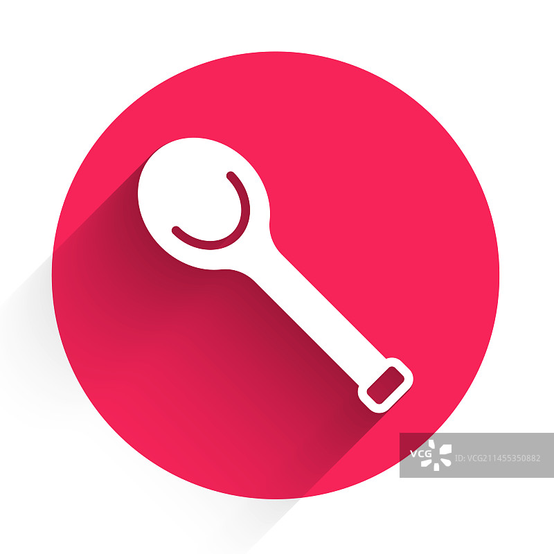 带长阴影的白色桑拿勺图标图片素材