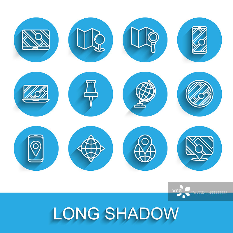 城市地图导航与世界地球图片素材