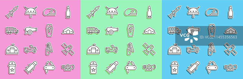 狙击步枪瞄准镜与军用卫星图片素材