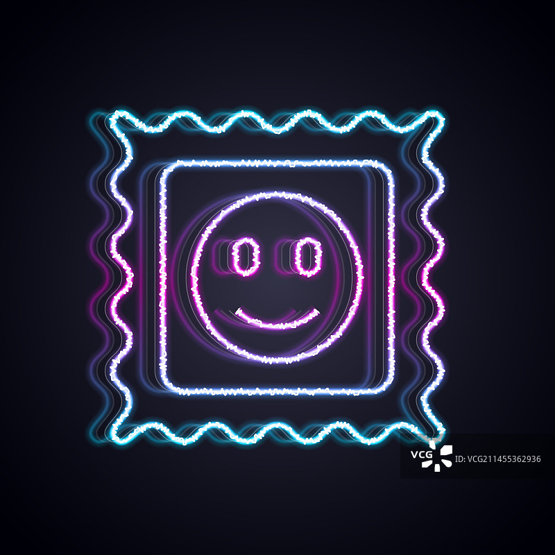 发光的霓虹迷幻药标志图片素材