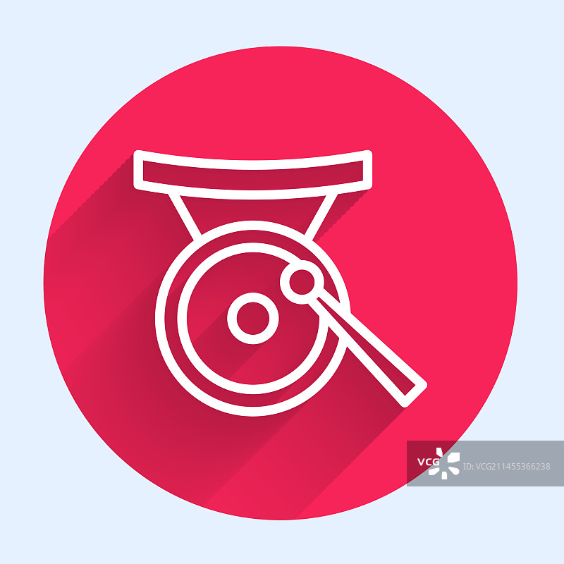 白色锣乐器图片素材