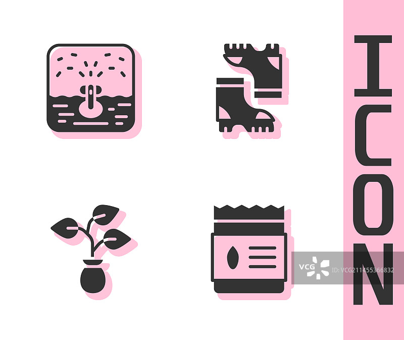 植物自动播种种子包套装图片素材