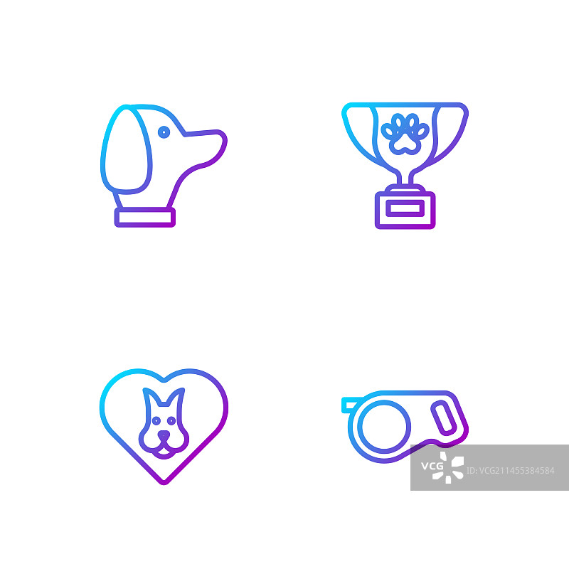 带狗的伸缩绳牵引带图片素材