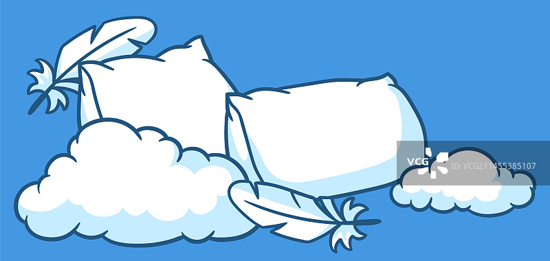 带枕头睡眠配件的背景图片素材