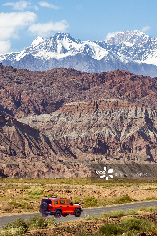 新疆温宿县“天山托木尔大峡谷”图片素材