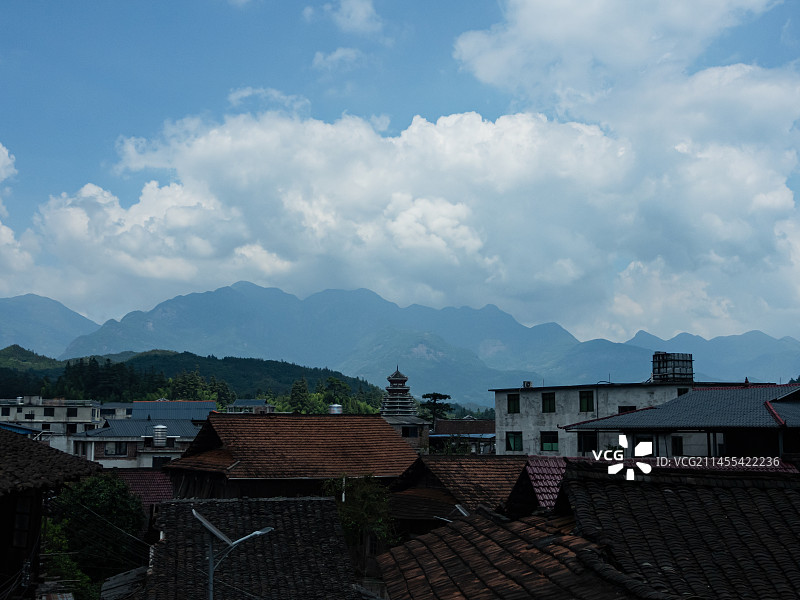 融水苗族自治县寨怀村侗寨风景图片素材