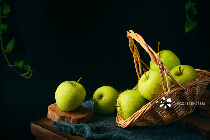 青苹果特写图片素材