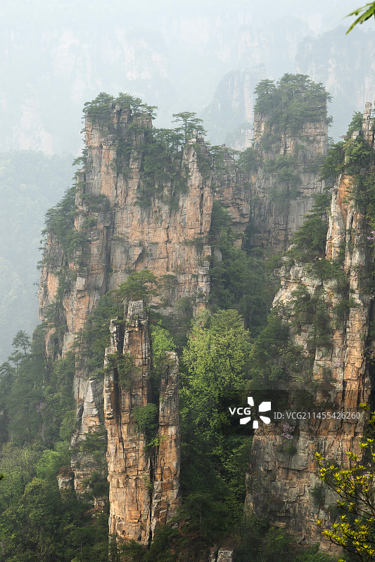 张家界天门山自然风景图片素材