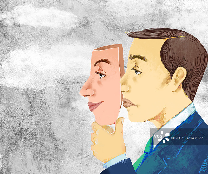 假面具，面具，心理健康，心理治疗，不开心图片素材