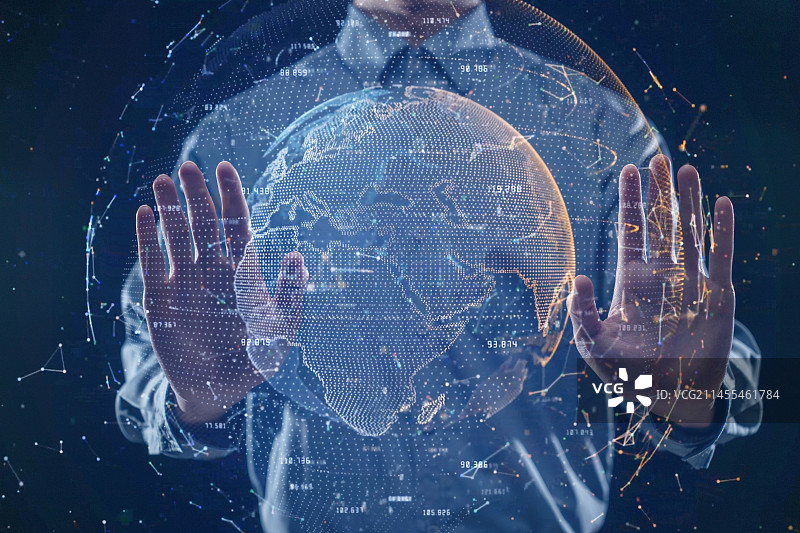 高科技网络空间图片素材