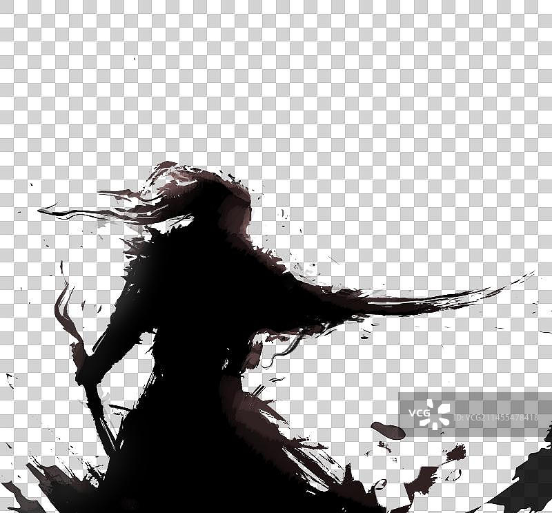 醉卧沙场君莫笑之水墨武者大侠风范图片素材