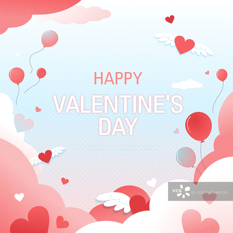 情人节主题矢量插画图片素材