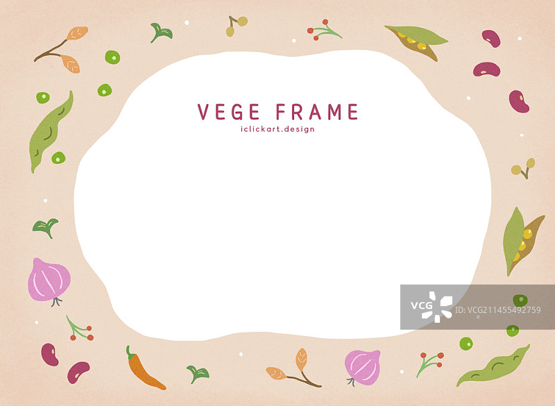 蔬菜边框插画图片素材