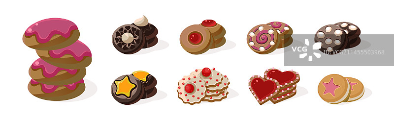 各种烘焙甜点饼干图片素材