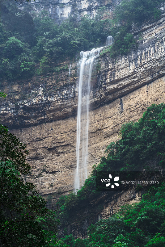 三峡竹海景区瀑布图片素材
