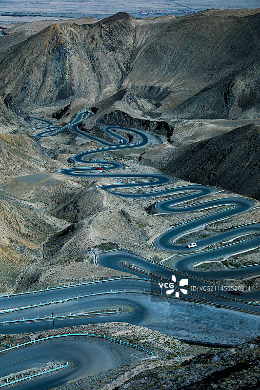 雪域高角度视图图片素材