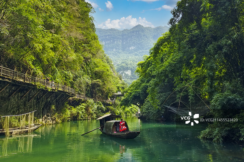 三峡人家风光图片素材