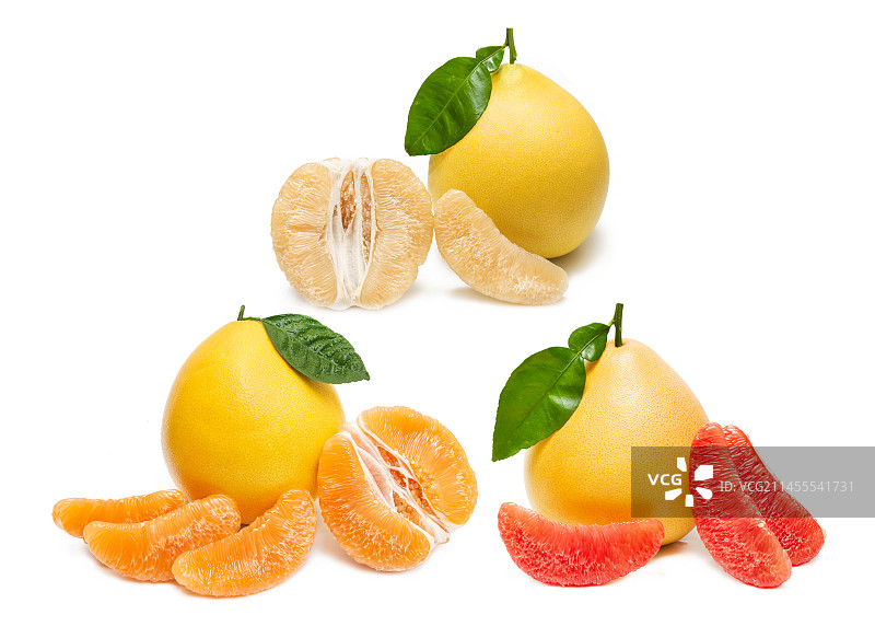 三色柚子 多色柚子 组合  柚子合集 白肉柚子 红肉柚子 黄肉柚子 白心柚子 红心柚子 黄心柚子图片素材