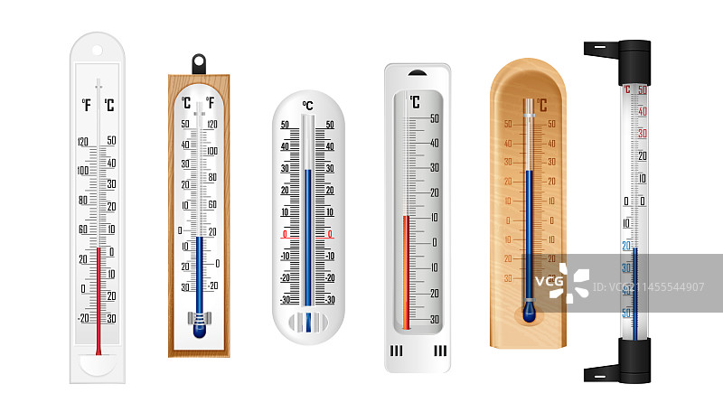 逼真天气温度计合集图片素材