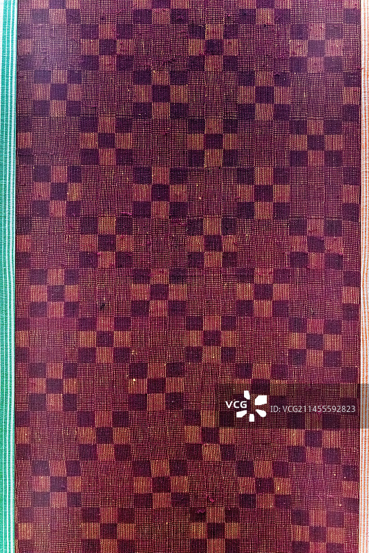 中国古代服装面料，色织，手工棉布图片素材