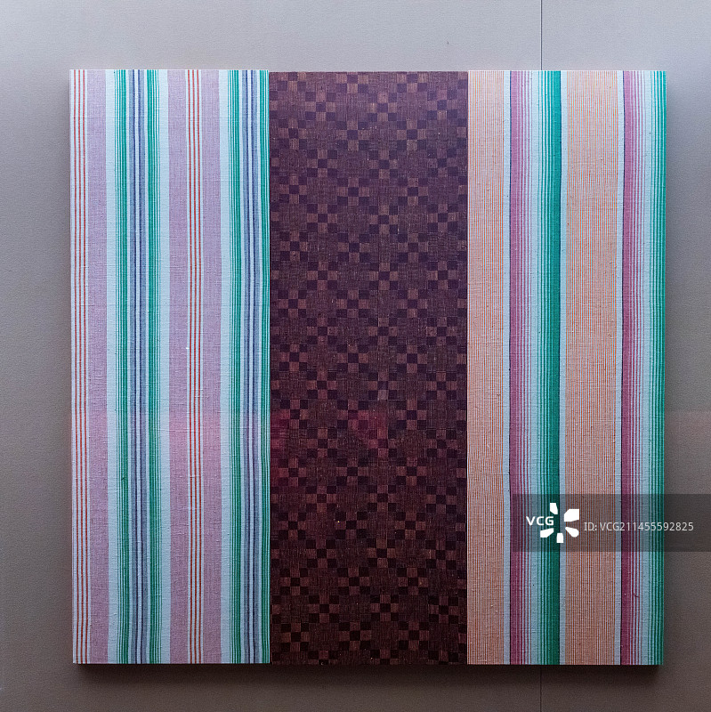 中国古代服装面料，色织，手工棉布图片素材