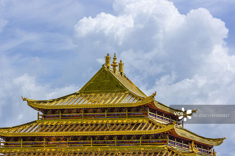 四川郎木寺格尔底寺（局部）图片素材