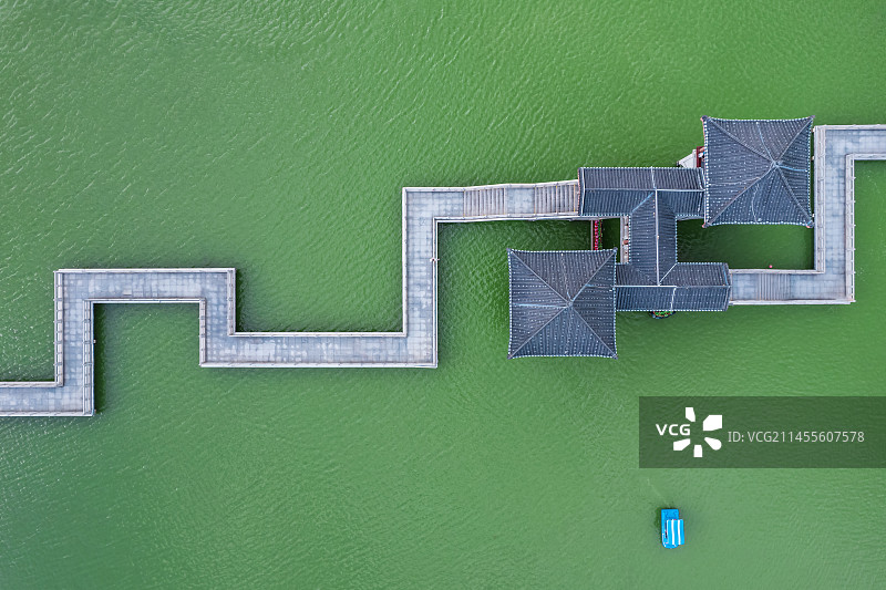 惠州西湖九曲桥图片素材