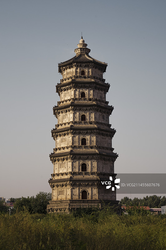 涿州双塔 云居寺北塔 辽代图片素材