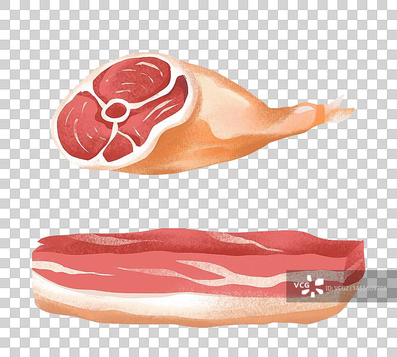 肉类插画元素图片素材