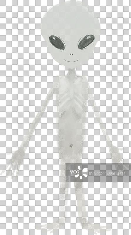 外星人小灰人元素图片素材