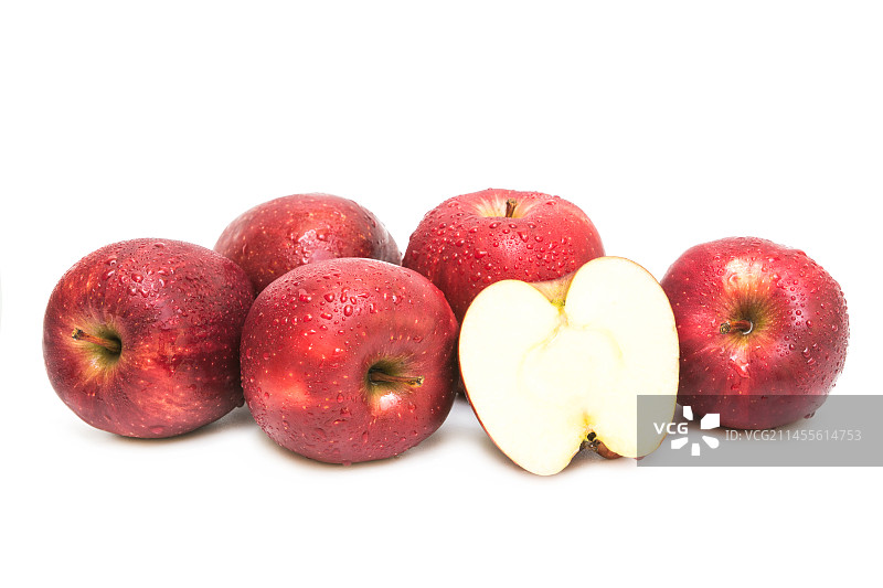 花牛苹果 甘肃天水花牛粉面苹果 红苹果 红蛇苹果 潘苹果 红色苹果图片素材