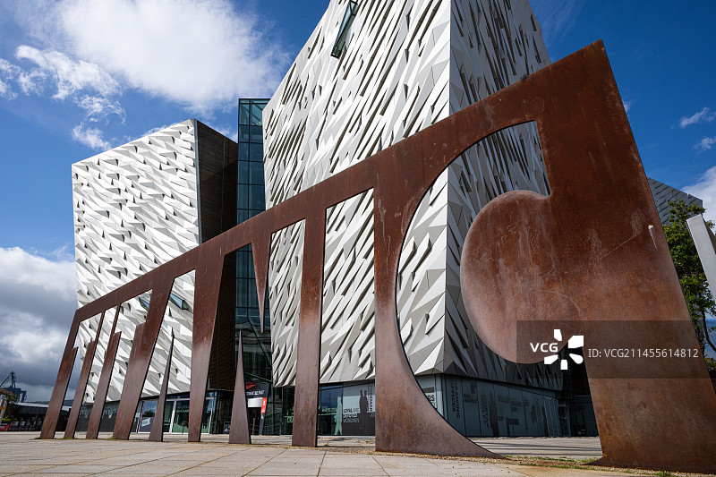 英国贝尔法斯特泰坦尼克纪念馆图片素材