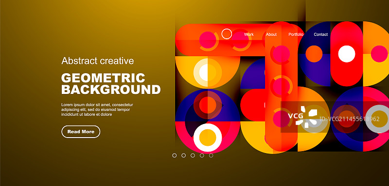 简单的圆圈和圆形元素图案图片素材