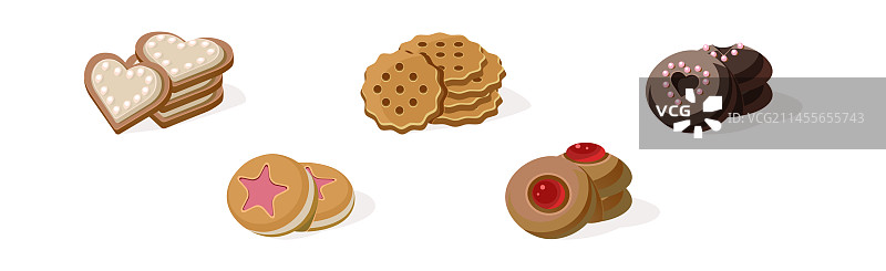 各种烘焙甜点饼干图片素材