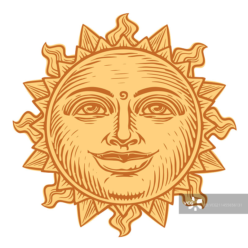 阳光明媚的笑脸太阳图片素材