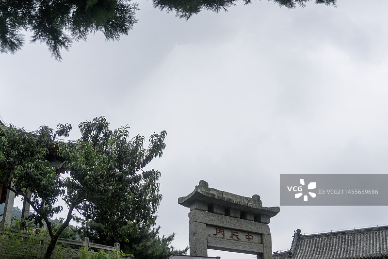 泰山中天门图片素材