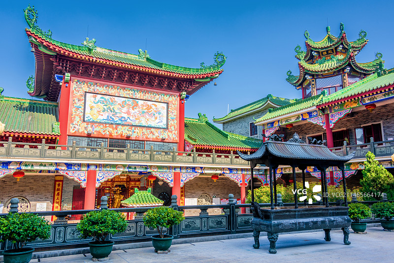 中国广东佛山顺德逢简水乡觉妙净院图片素材